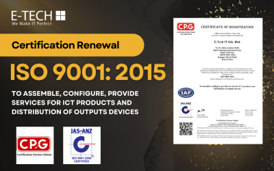 Renewal of ISO 9001:2015 Certification